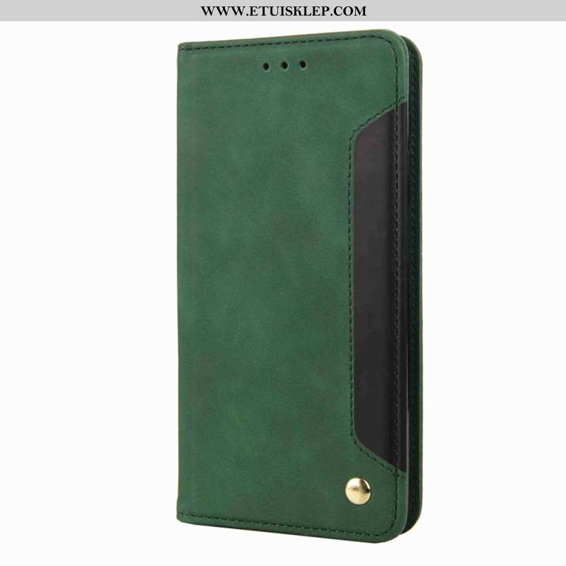 Etui Folio do Samsung Galaxy M53 5G Dwukolorowa Elegancja